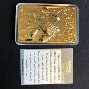 Pokémon Poliwhirl Gold-plated Burger King Promo